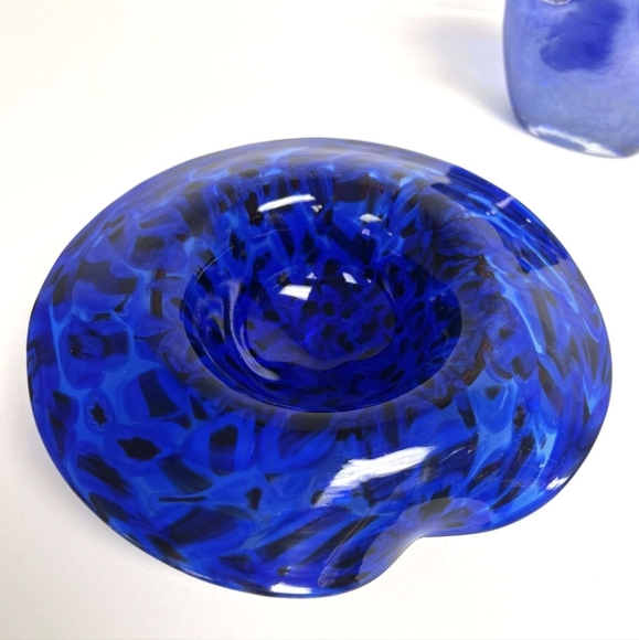 Murano Millefio Italian Art Blown Glass Hat 8x8 & Handbag 8x6 Set - Picture 4 of 16